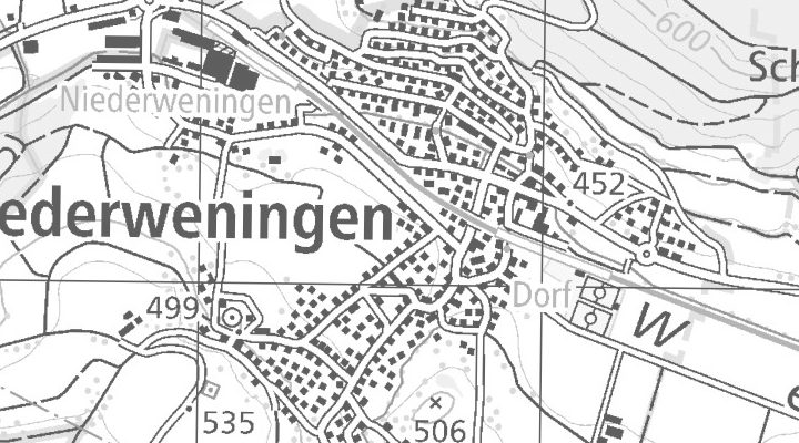 Kartenausschnitt: Niederweningen
