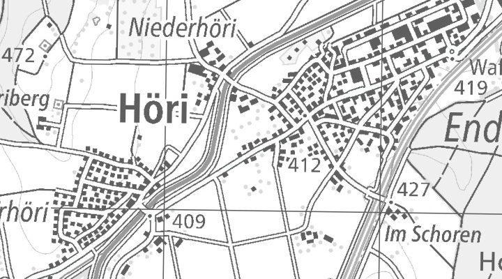 Kartenausschnitt: Hofstrasse 17, 8181 Höri