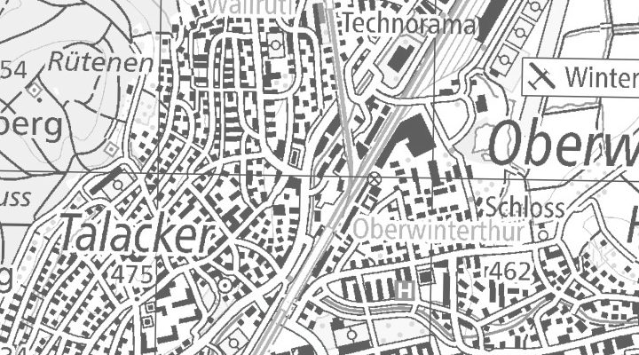 Kartenausschnitt: Hegmattenstrasse 3, 8404 Winterthur