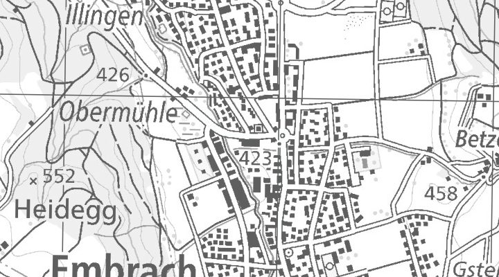 Kartenausschnitt: Bülacherstrasse 17, 8424 Embrach
