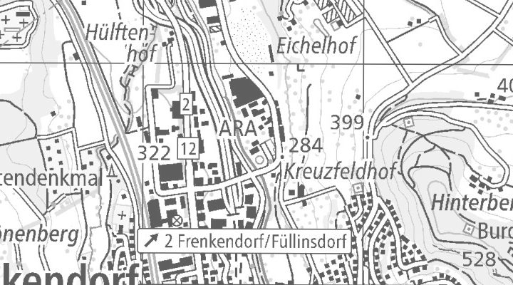 Kartenausschnitt: Wölferstrasse 13, 4414 Füllinsdorf