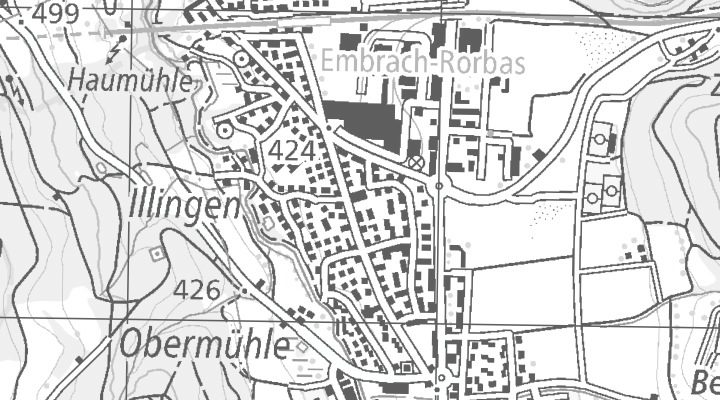 Kartenausschnitt: Stationsstrasse 66, 8424 Embrach