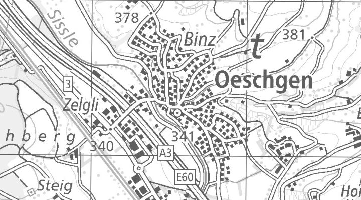 Kartenausschnitt: Böllistrasse 420, 5072 Oeschgen