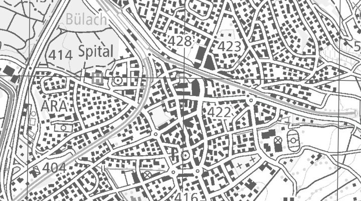Kartenausschnitt: Bahnhofstrasse 16, 8180 Bülach