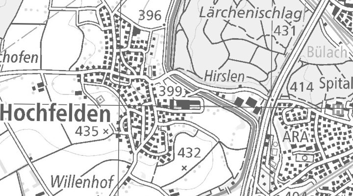 Kartenausschnitt: Langmattstrasse 10, 8182 Hochfelden