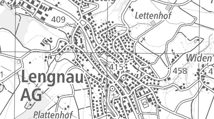 Kartenausschnitt: Gewerbestrasse 3, 5426 Lengnau AG