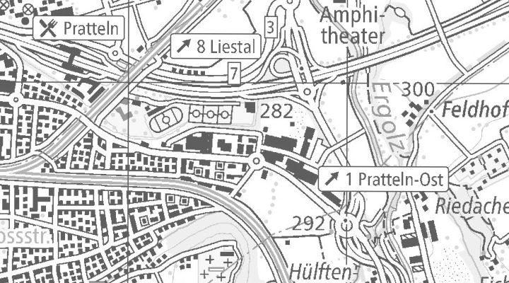 Kartenausschnitt: Wannenweg 3, 4133 Pratteln