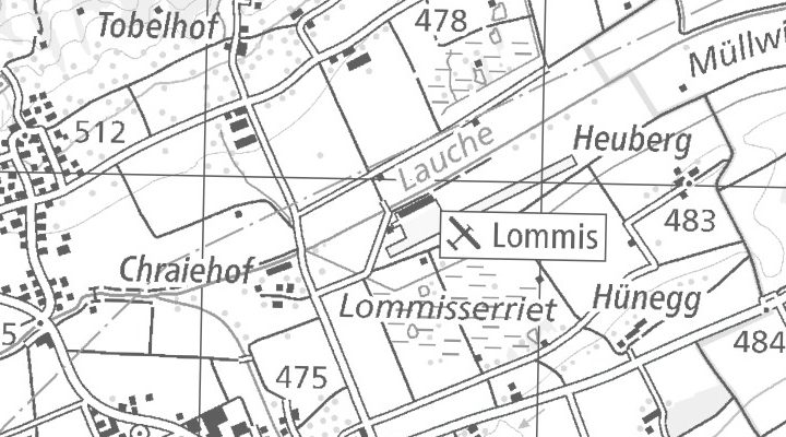 Kartenausschnitt: Flugplatz, 9506 Lommis