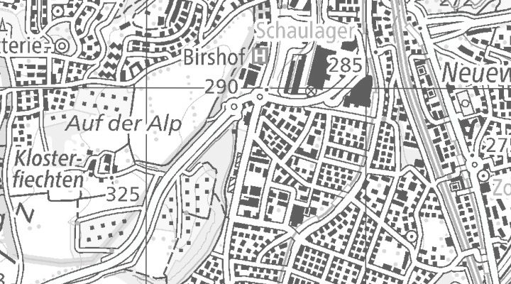 Kartenausschnitt: Bottmingerstrasse 65, 4142 Münchenstein