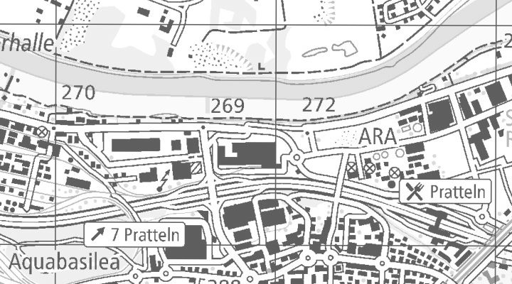Kartenausschnitt: Salinenstrasse 70, 4133 Pratteln