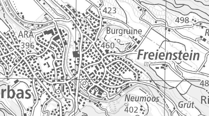 Kartenausschnitt: Dorfstrasse 14c, 8427 Freienstein