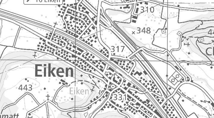 Kartenausschnitt: 5074 Eiken