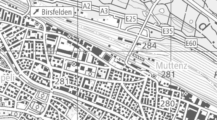 Kartenausschnitt: Hofackerstrasse 30, 4132 Muttenz