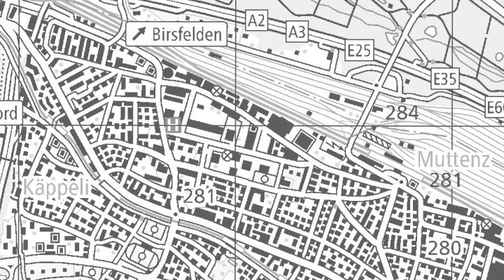 Kartenausschnitt: Kriegackerstrasse 30, 4132 Muttenz