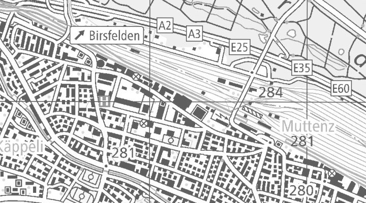 Kartenausschnitt: Hofackerstrasse 40, 4132 Muttenz