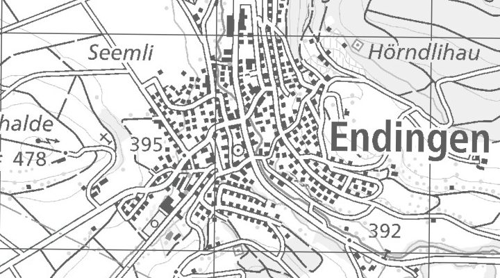 Kartenausschnitt: Surbmatt 3, 5304 Endingen
