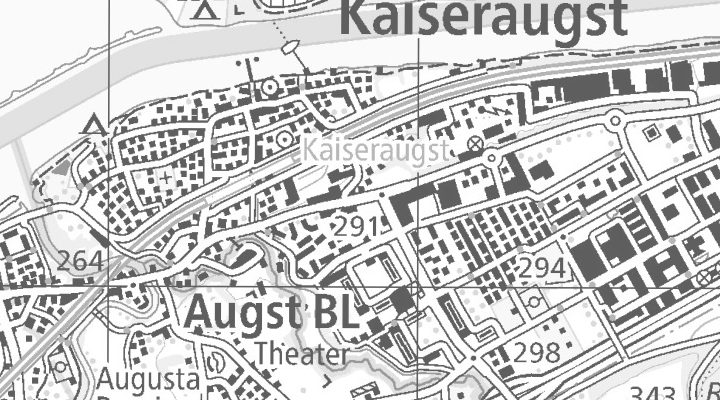 Kartenausschnitt: 4303 Kaiseraugst