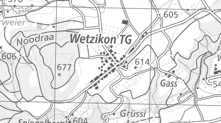 Kartenausschnitt: 8620 Wetzikon