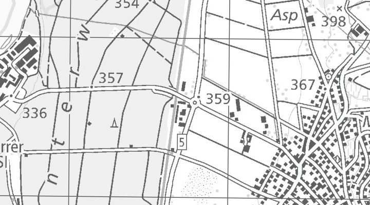 Kartenausschnitt: Fahracker 1, 5303 Würenlingen