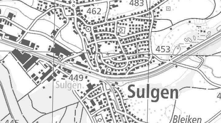 Kartenausschnitt: 8583 Sulgen