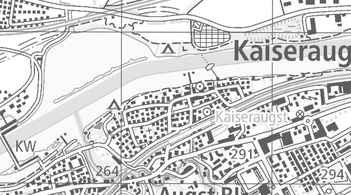 Kartenausschnitt: Dorfstrasse 17, 4303 Kaiseraugst