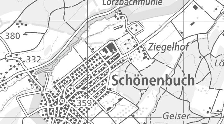 Kartenausschnitt: Baselstrasse 57, 4124 Schönenbuch