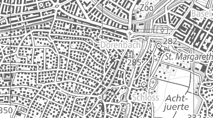 Kartenausschnitt: Hasenrainstrasse 106, 4102 Binningen