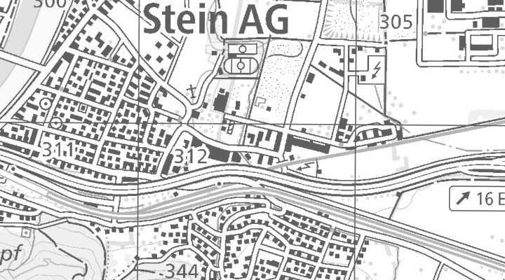 Kartenausschnitt: Steinerstrasse 10, 4333 Münchwilen AG