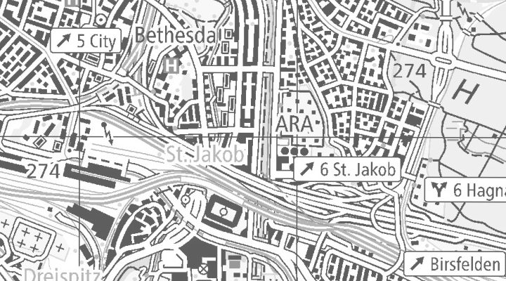 Kartenausschnitt: Birsstrasse 300, 4052 Basel