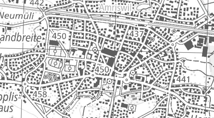 Kartenausschnitt: 8580 Amriswil (Thurgau)