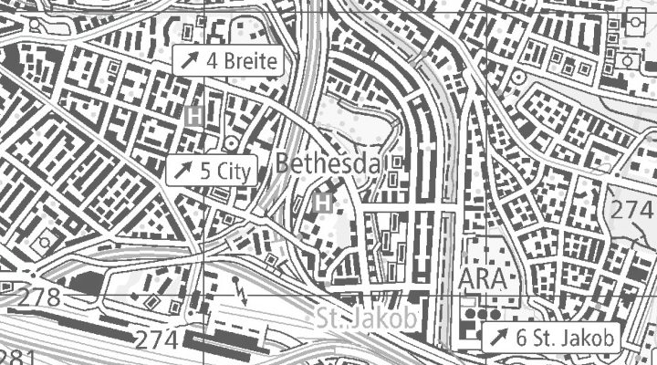 Kartenausschnitt: Gellertstrasse 144, 4052 Basel