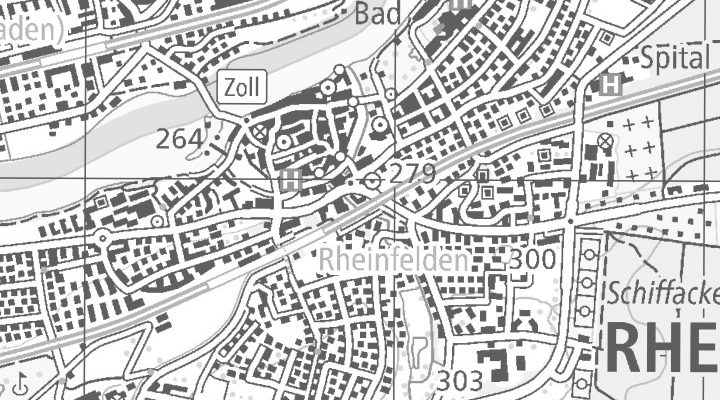 Kartenausschnitt: Kaiserstrasse 1, 4310 Rheinfelden