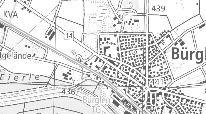 Kartenausschnitt: Wydenstrasse 29, 8575 Bürglen TG