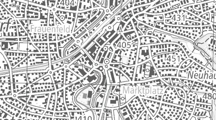 Kartenausschnitt: Zürcherstrasse 221, 8500 Frauenfeld