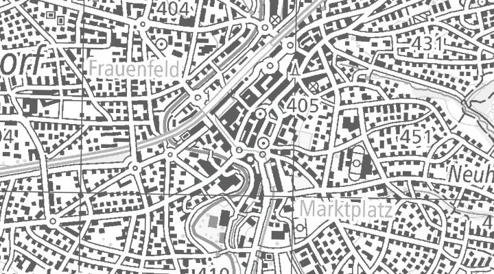 Kartenausschnitt: Zürcherstrasse 161, 8500 Frauenfeld