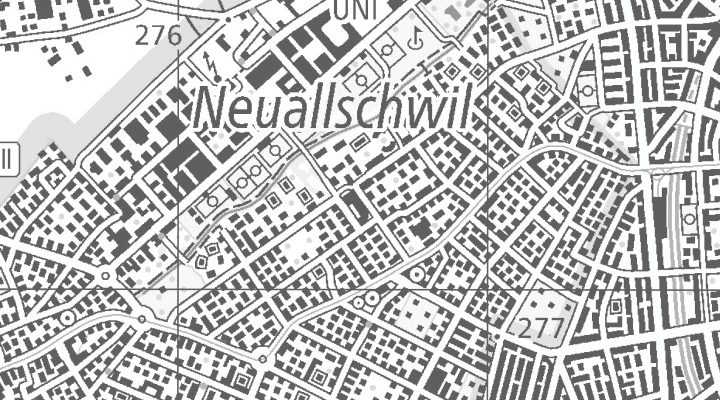 Kartenausschnitt: Muesmattweg 33, 4123 Allschwil