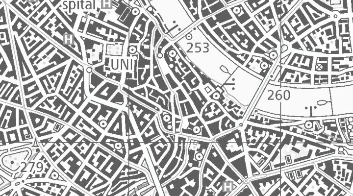 Kartenausschnitt: 4001 Basel und weitere Standorte
