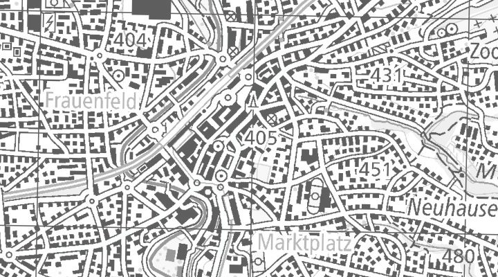Kartenausschnitt: Staubeggstrasse 3, 8500 Frauenfeld
