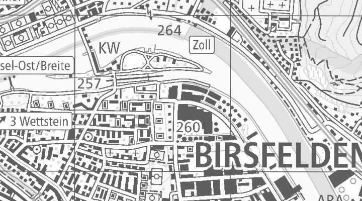 Kartenausschnitt: Hafenstrasse 120, 4127 Birsfelden
