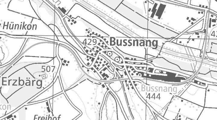Kartenausschnitt: 9565 Bussnang