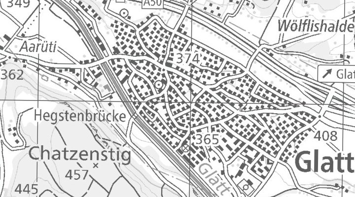 Kartenausschnitt: 8301 GLATTZENTRUM
