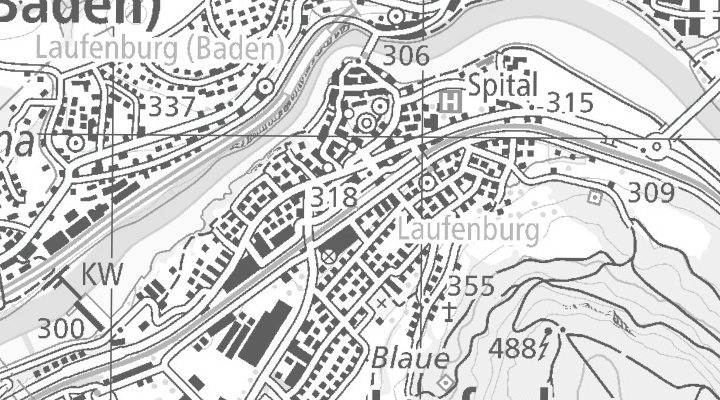 Kartenausschnitt: Laufenburg