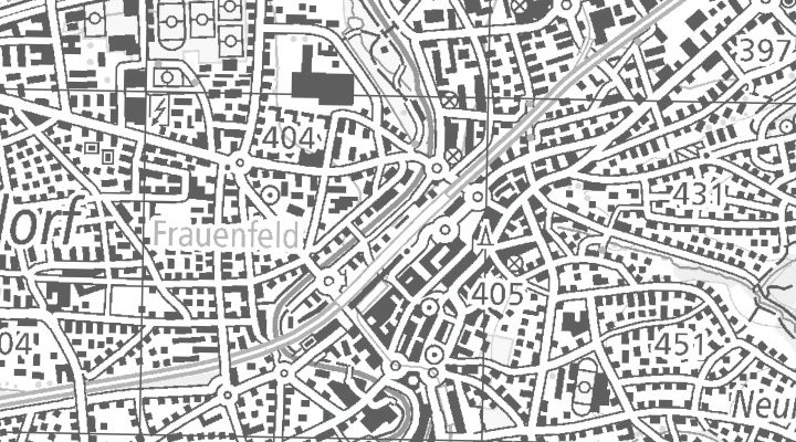 Kartenausschnitt: 8500 Frauenfeld