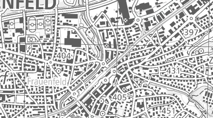 Kartenausschnitt: Zeughausstrasse 16A, 8500 Frauenfeld