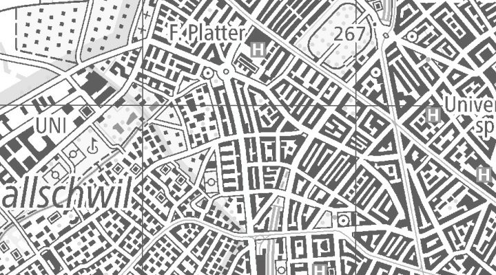 Kartenausschnitt: Blotzheimerstrasse 61, 4055 Basel
