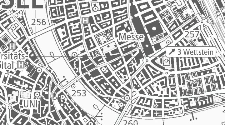 Kartenausschnitt: Clarastrasse 4, 4058 Basel