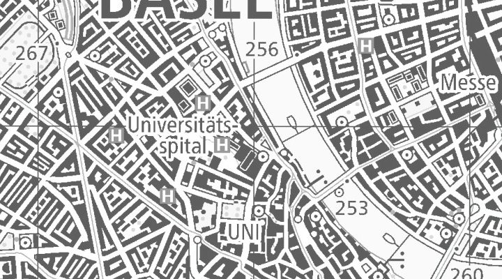 Kartenausschnitt: Spitalstrasse 33, 4056 Basel