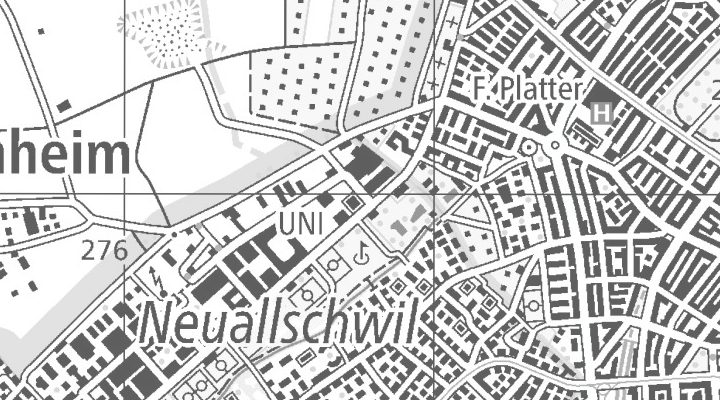 Kartenausschnitt: Lachenstrasse 1, 4123 Allschwil