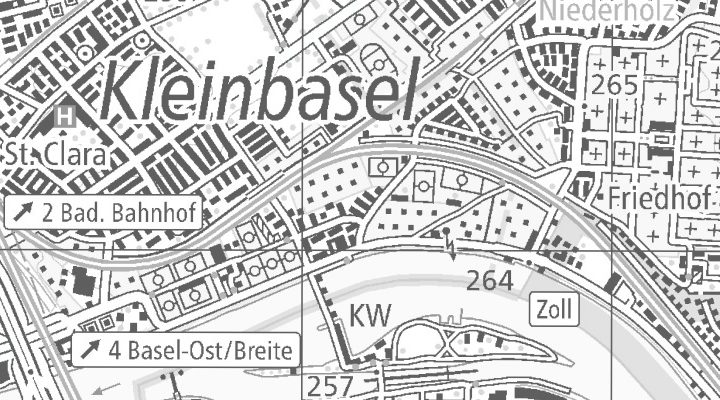 Kartenausschnitt: Landauerstrasse 25, 4058 Basel