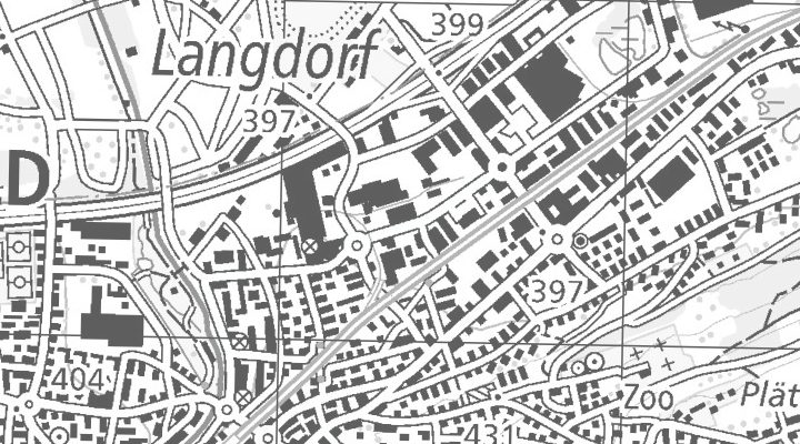 Kartenausschnitt: Langfeldstrasse 53a, 8500 Frauenfeld